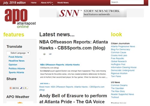 Atlanta Post Online WordPress CMS
